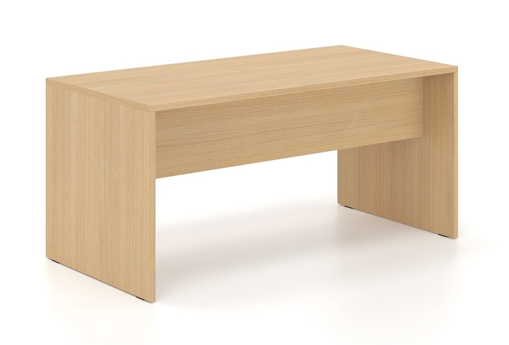 Γραφείο εργασίας Dromeas σειράς Finesse διάστασης 160x80x73Η σε απόχρωση φυσικό δρυς