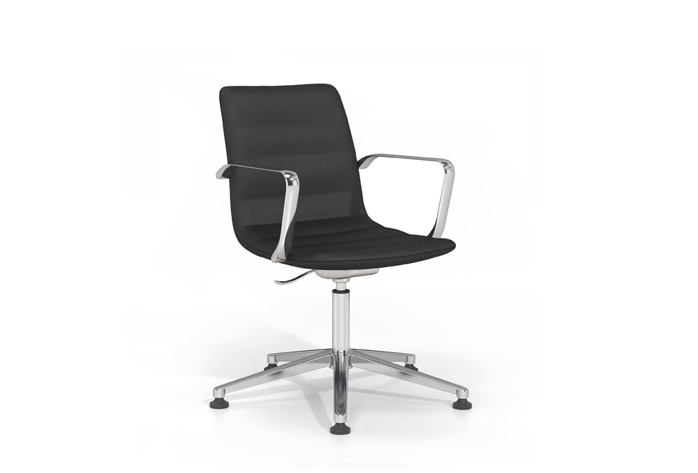 Κάθισμα Συνεργασίας Dromeas Value Δερματίνη Σκελετός Χρωμιωμένος Διάστασης 53Χ50Χ100Η