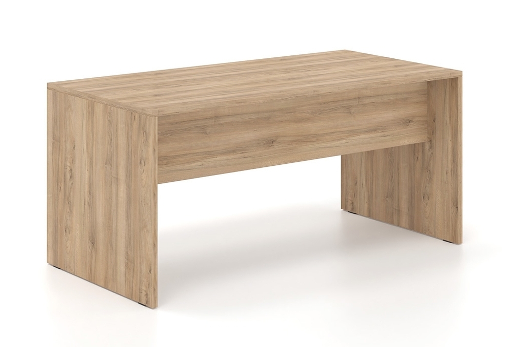 Γραφείο εργασίας Dromeas σειράς Finesse διάστασης 160x80x73Η σε απόχρωση καρυδιά