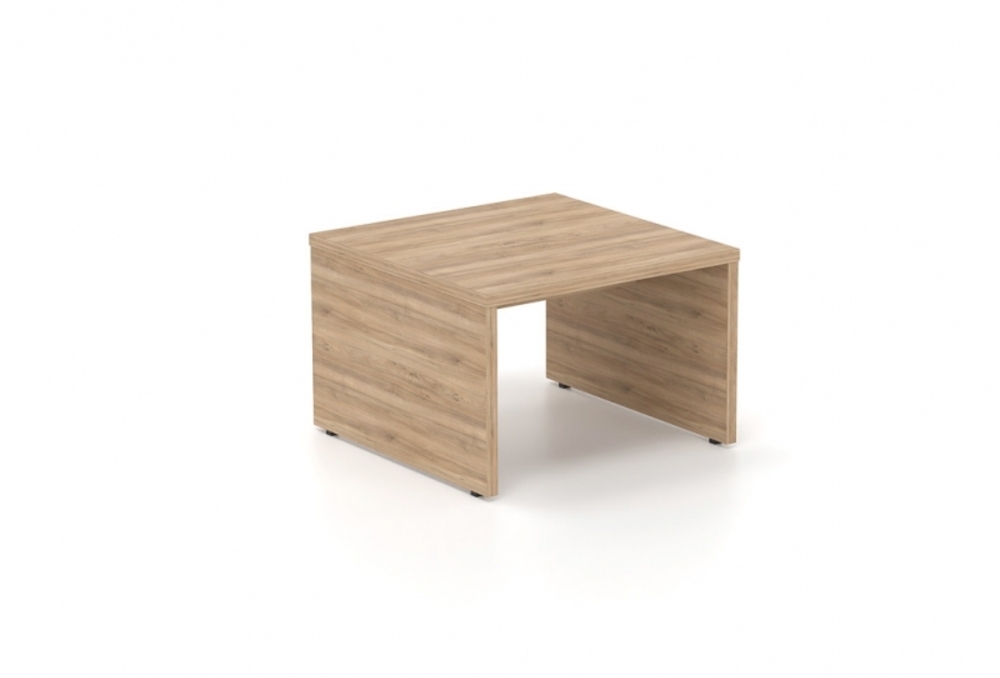 Τραπεζάκι αναμονής Dromeas σειράς Finesse διάστασης 60Χ60Χ40Η σε απόχρωση καρυδιά.