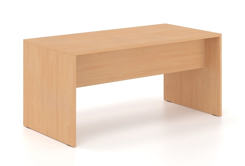 Γραφείο εργασίας Dromeas σειράς Finesse διάστασης 160x80x73Η σε απόχρωση οξιά