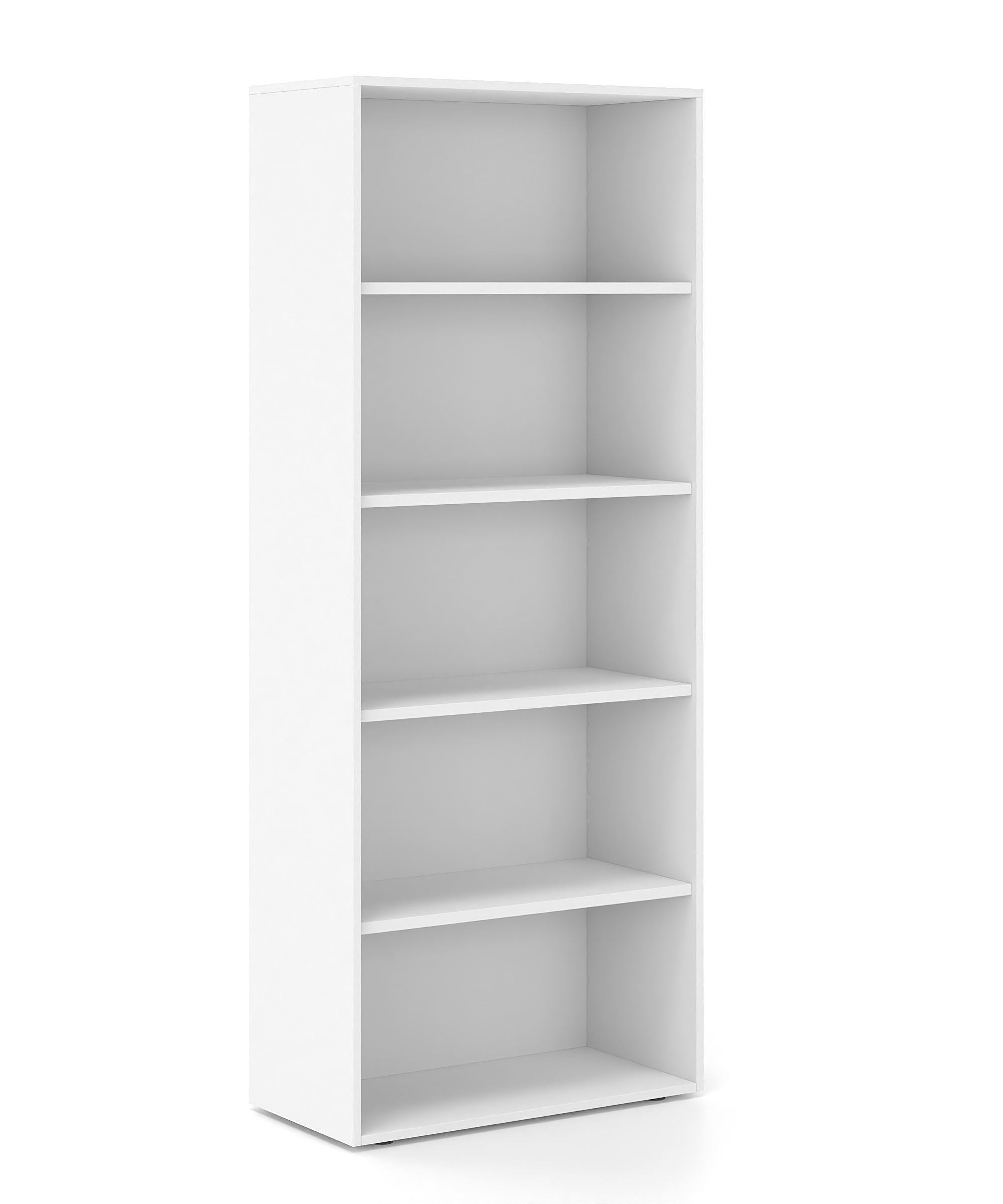 Βιβλιοθήκη Dromeas ανοιχτή διάστασης 80Χ40Χ200Η με κάσωμα σε απόχρωση υπόλευκο