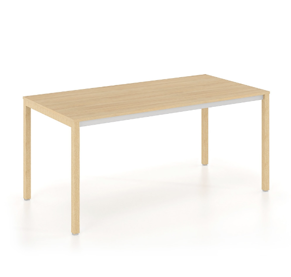 Γραφείο εργασίας Dromeas σειράς Tetra Wood διάστασης 120Χ80Χ73Η με σκελετό και επιφάνεια σε απόxρωση φυσικό δρυς