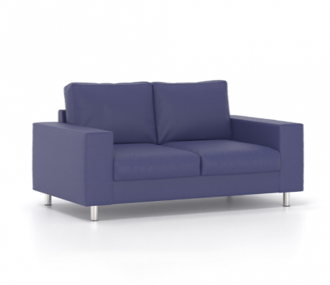 Διθέσιος Καναπές Dromeas σειράς Tony Δερματίνη Μώβ