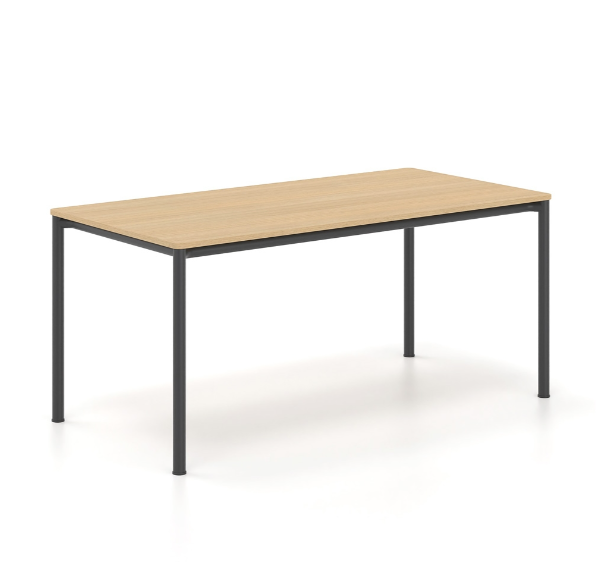 Γραφείο εργασίας Dromeas σειράς Slim διάστασης 60Χ80Χ73Η με Επιφάνεια Φυσικό δρυς και Μαύρο Σκελετό