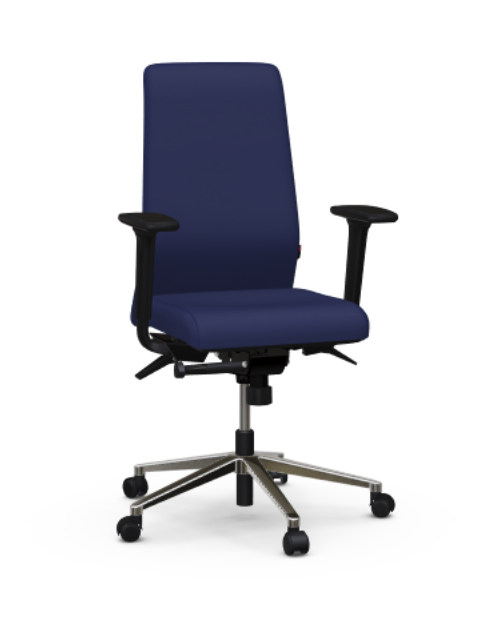 Διευθυντικό Κάθισμα Dromeas Smart D N Έδρα και Πλάτη Δερματίνη B2A1, Πεντάνευρο Γυαλισμένο