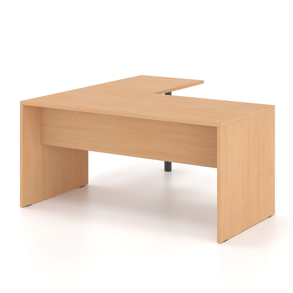 Γραφείο εργασίας Dromeas σειράς Finesse oμοιόχρωμο με προέκταση