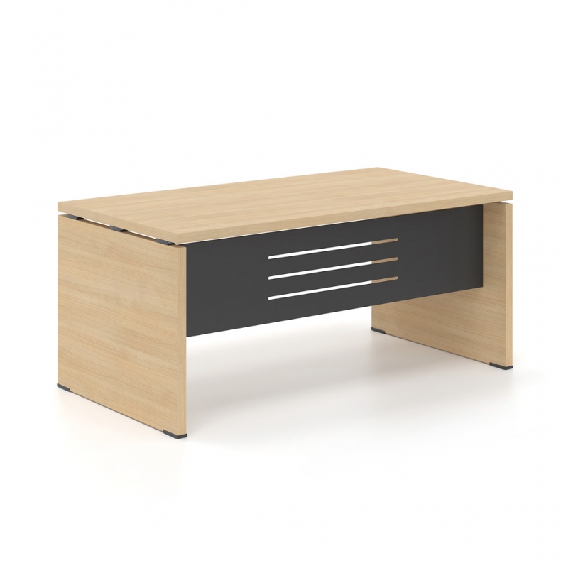 Γραφείο Διευθυντικό Dromeas σειράς Lysis Plus με μεταλλική μετώπη